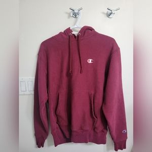 Medium Maroon Champion Reverse Weave Hoodie